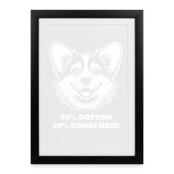 Corgi Hair - Framed poster (27 × 37 cm) - black - Front