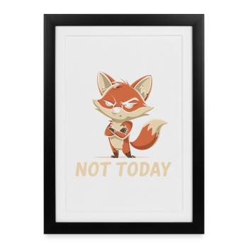 Humour de renard - Affiche encadrée (27 × 37 cm) - noir - Devant
