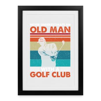 golfe - Affiche encadrée (27 × 37 cm) - noir - Devant