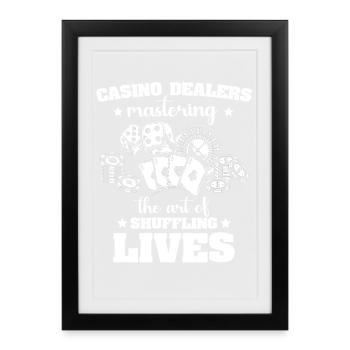 Casino - Framed poster (27 × 37 cm) - black - Front