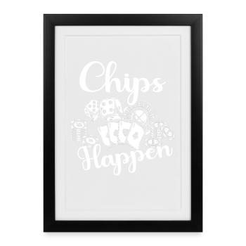 Casino Gambler - Framed poster (27 × 37 cm) - black - Front