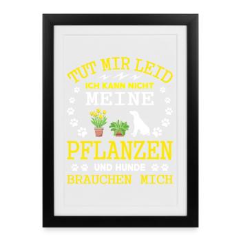 Jardinier dit jardinage Jardinage amateur Jardinier jardinier de jardins potagers - Affiche encadrée (27 × 37 cm) - noir - Devant
