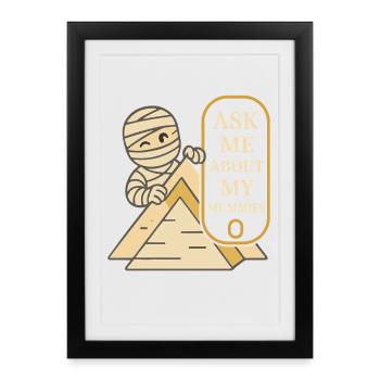 Pharaoh Archaeology in Ancient Egypt - Framed poster (27 × 37 cm) - black - Front