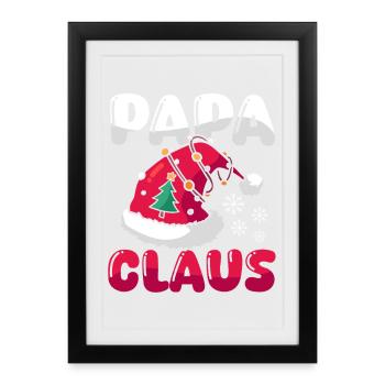 Santa Claus Papa Claus Christmas - Framed poster (27 × 37 cm) - black - Front
