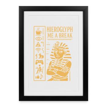 Pharaoh Archaeology in Ancient Egypt - Framed poster (27 × 37 cm) - black - Front