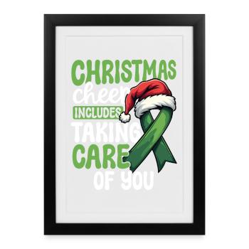 Christmas also includes taking care of your - Framed poster (27 × 37 cm) - black - Front
