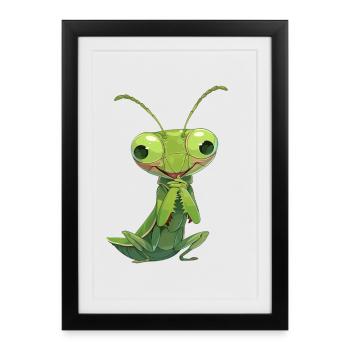 Mantes religieuses Mantes religieuses - Affiche encadrée (27 × 37 cm) - noir - Devant