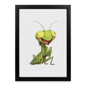 Mantes religieuses Mantes religieuses - Affiche encadrée (27 × 37 cm) - noir - Devant