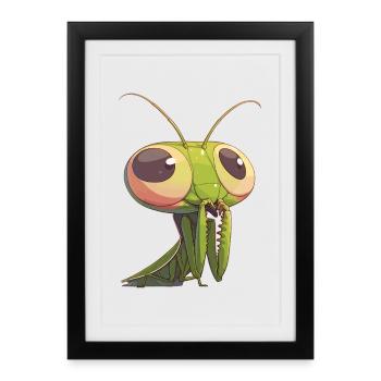 Mantes religieuses Mantes religieuses - Affiche encadrée (27 × 37 cm) - noir - Devant