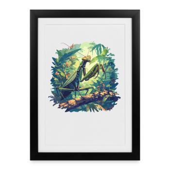 Mantes religieuses Mantes religieuses - Affiche encadrée (27 × 37 cm) - noir - Devant