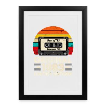 Original 1983 Limited Edition Best Of 83 - Framed poster (27 × 37 cm) - black - Front