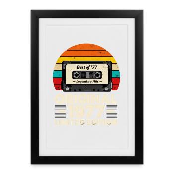 Original 1977 Limited Edition Legendary Hits - Framed poster (27 × 37 cm) - black - Front