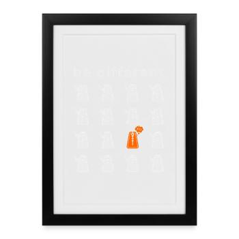 Musique de métronome du sommeil Funny Largo - Affiche encadrée (27 × 37 cm) - noir - Devant