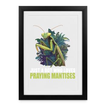 Mantes religieuses Mantes religieuses - Affiche encadrée (27 × 37 cm) - noir - Devant