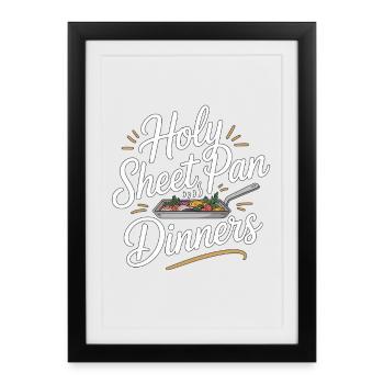 Nutritionist Holy Sheet Pan Dinners Nutrition - Framed poster (27 × 37 cm) - black - Front