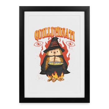 Jour du hérisson Igel Tag - Affiche encadrée (27 × 37 cm) - noir - Devant