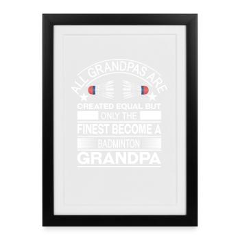 Badminton - Framed poster (27 × 37 cm) - black - Front