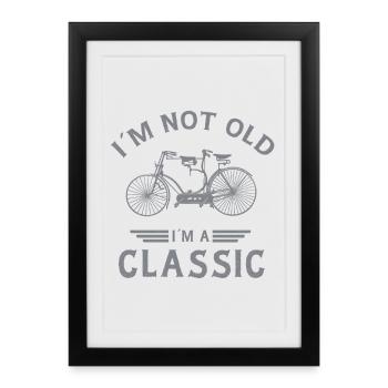 Style de l’expression classique du vélo vintage - Affiche encadrée (27 × 37 cm) - noir - Devant