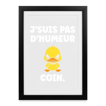 I'M NOT IN THE MOOD CORNER - Framed poster (27 × 37 cm) - black - Front