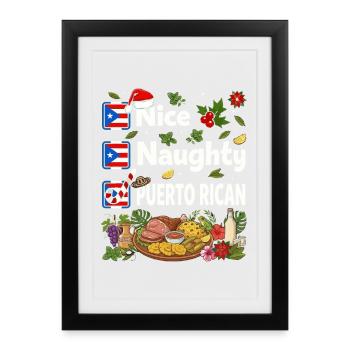 Nice Naughty Puerto Rican Feast - Framed poster (27 × 37 cm) - black - Front