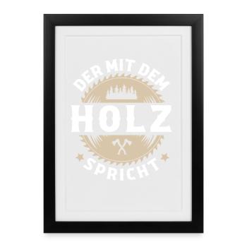 lumberjack - Framed poster (27 × 37 cm) - black - Front