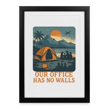 Digital - Framed poster (27 × 37 cm) - black - Front