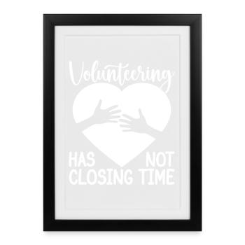 Social Worker Quota Has Not Closing Time Social - Framed poster (27 × 37 cm) - black - Front