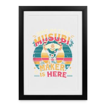 Le créateur Musubi est là - Affiche encadrée (27 × 37 cm) - noir - Devant