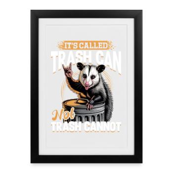 Funny Opossum - Framed poster (27 × 37 cm) - black - Front