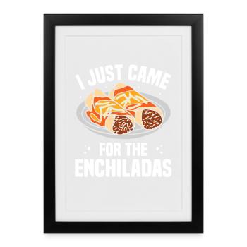  Enchiladas Costume Mexican Foodie Mexican Cuisine - Framed poster (27 × 37 cm) - black - Front