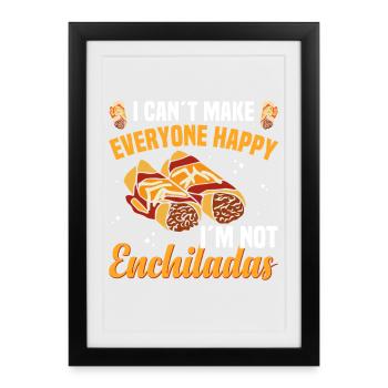  Enchilada Lover Mexican Cuisine Food Meal Dish - Framed poster (27 × 37 cm) - black - Front