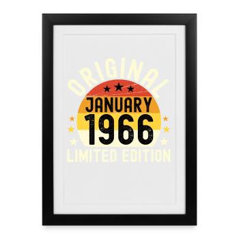 Anniversary January 1966 Limited Edition Original - Framed poster (27 × 37 cm) - black - Front