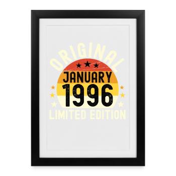 Anniversary January 1996 Limited Edition Original - Framed poster (27 × 37 cm) - black - Front