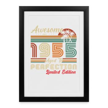  awesome since 1955 - Affiche encadrée (27 × 37 cm) - noir - Devant