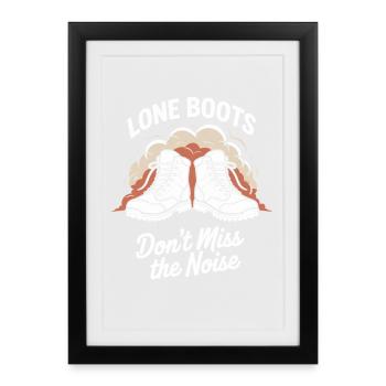 Women's solo hiker empowerment trail - Framed poster (27 × 37 cm) - black - Front