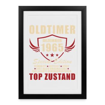 Édition spéciale de décembre 1965 Oldtimer - Affiche encadrée (27 × 37 cm) - noir - Devant