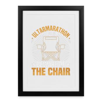  Ultrarunner Shoes Ultra Marathon Running 100 - Framed poster (27 × 37 cm) - black - Front