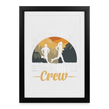  Ultra Marathon Running 50 Miles Runner - Framed poster (27 × 37 cm) - black - Front