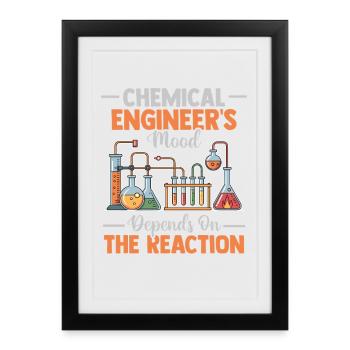 Funny Quotes from Chemical Engineers - Framed poster (27 × 37 cm) - black - Front