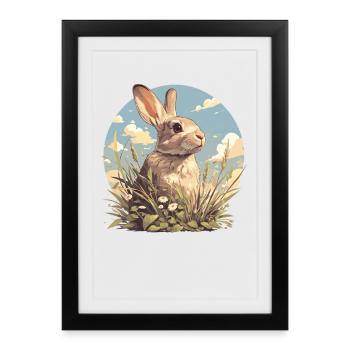 Bunny Bunny - Framed poster (27 × 37 cm) - black - Front