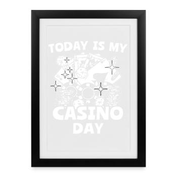 Casino - Framed poster (27 × 37 cm) - black - Front