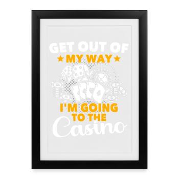 Casino Casino Game - Framed poster (27 × 37 cm) - black - Front