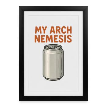 Détecter drôle les métaux de mon ennemi juré peut - Affiche encadrée (27 × 37 cm) - noir - Devant