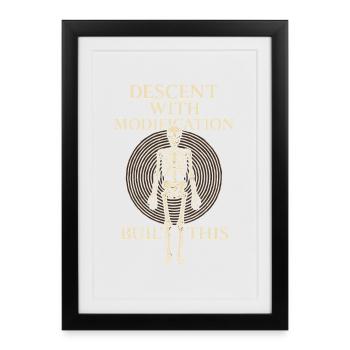 Charles Darwin Gift Natural - Framed poster (27 × 37 cm) - black - Front