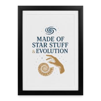 Charles Darwin Gift Natural - Framed poster (27 × 37 cm) - black - Front