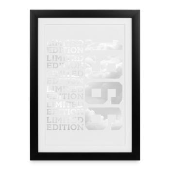 ÉDITION LIMITÉE 1966 60 ANS 60E ANNIVERSAIRE - Affiche encadrée (27 × 37 cm) - noir - Devant