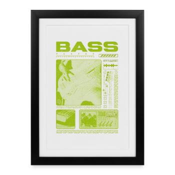 Bass Guitar Lover Bass Player Streetwear - Framed poster (27 × 37 cm) - black - Front