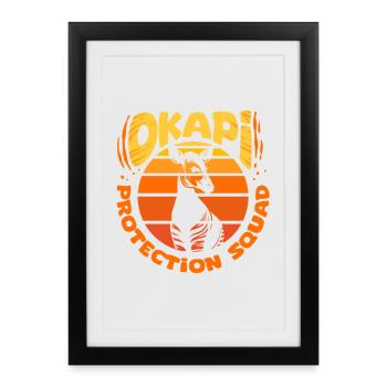 Okapi Protection Squad - Framed poster (27 × 37 cm) - black - Front