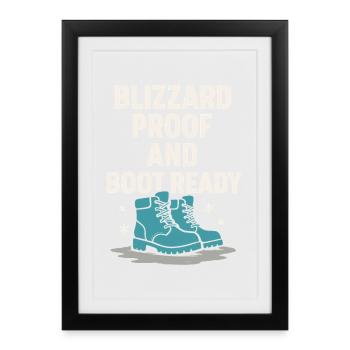 Kaltes Staatsleben Geschenk Eiskalte - Gerahmtes Poster (27 × 37 cm) - Schwarz - Vorne