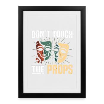  Stage Manager Professional Backstage Manager - Framed poster (27 × 37 cm) - black - Front